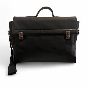 Gianni Versace Black Messenger Bag / Briefcase